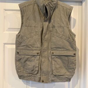 Vintage Men’s Eddie Bauer Down Vest in Gray (Small)